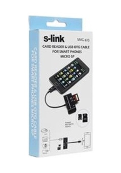 S-link Smg-423 Micro Usb To Cep Tel Kart Okuyucu + Hup Çevirici Kdo