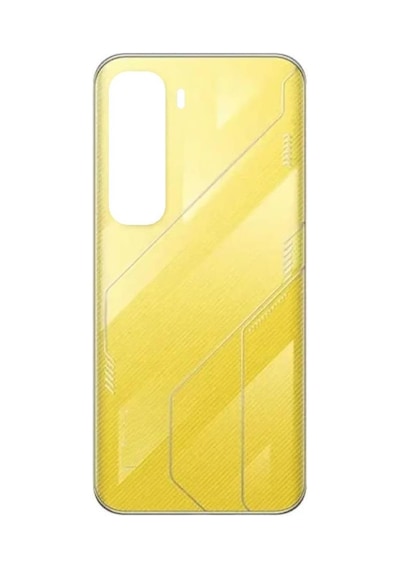 İnfinix Hot 60 Pro Plus Turuncu Arka Cam Batarya Pil Kapağı Telefon Arka Kapak