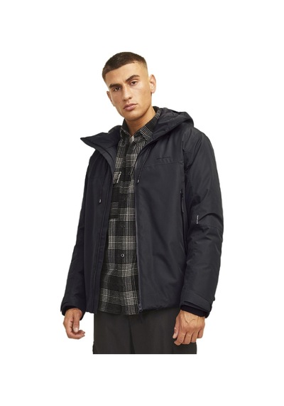 Jack & Jones 12262093 Jcosummit Padded Shell Jacket Sn Siyah Siyah