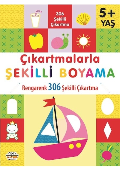 Çıkartmalarla Şekilli Boyama - Rengarenk 306 Şekilli Çıkartma