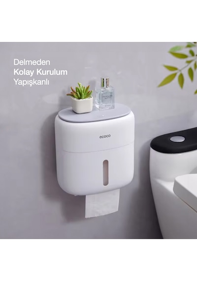 Ecoco Çekmeceli Dokunmatik Tuvalet Kağıdı Havlu Saklama Kutusu