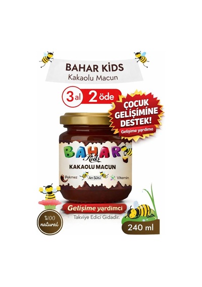 Bahar Kids Arı Sütü Pekmez Bal Ve Vitamin Kakaolu Pekmez