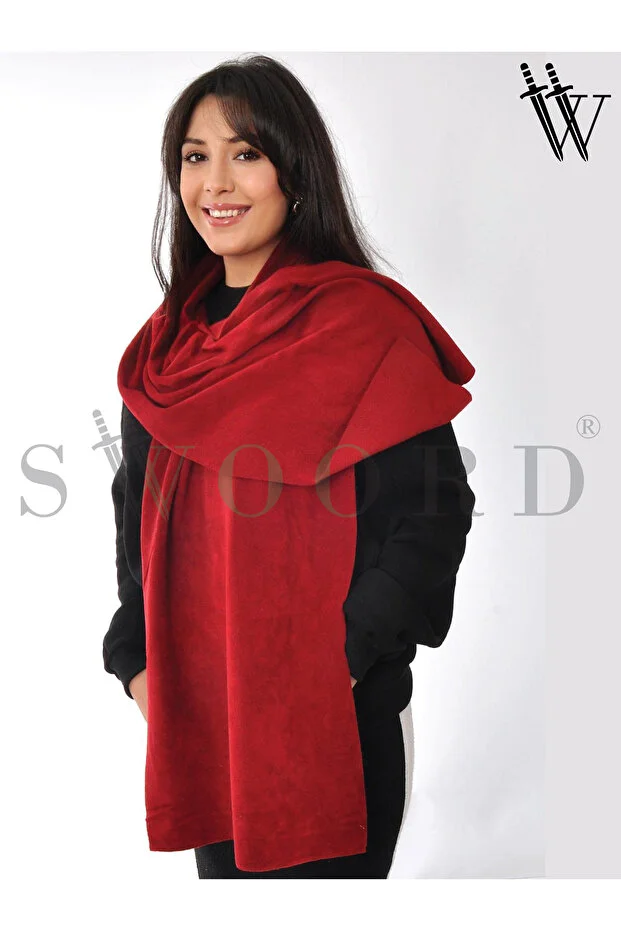 Baliva Polar Atkı / Polar Kaşkol Bordo