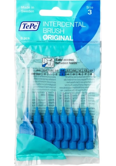 Tepe Interdental Arayüz Fırçası 8'li 0.6 MM