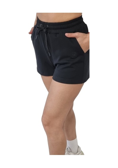 Nature The Brand Penye Kısa Şort,pamuklu Şort, Spor Koşu Fitness Şortu, Terletmez Rahat Kumaş Siyah