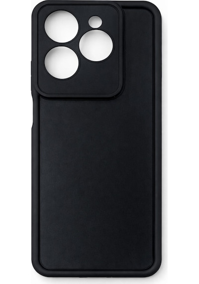 İnfinix Hot40 Ve İnfinix Hot40pro Ve Spark20pro Uyumlu Kamera Çıkıntılı Mat Silikon Telefon Kılıfı Siyah