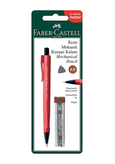 3 Adet Faber Castell Econ 1350 Versatil Kalem + Min 0.5 Mm