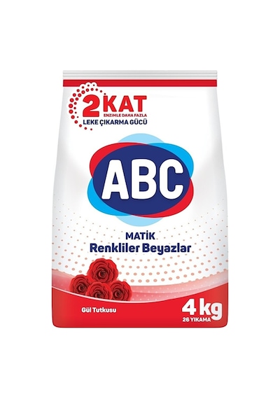 ABC Matik Gül Tutkusu Toz Çamaşır Deterjanı 26 Yıkama 4 KG