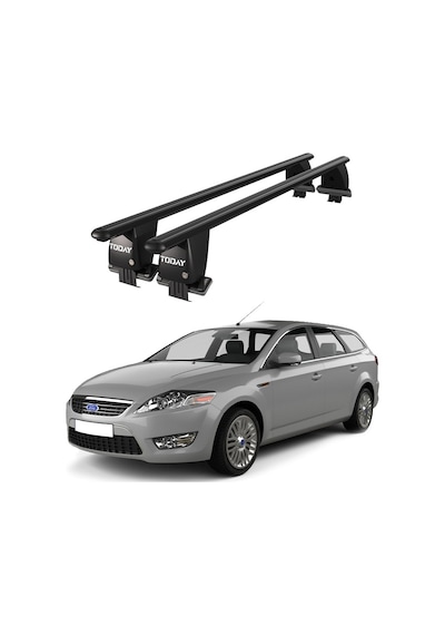 Royal Ford Mondeo Iıı 2010-2014 Uyumlu Siyah Kilitli Ara Atkı Port Bagaj Tavan Barı
