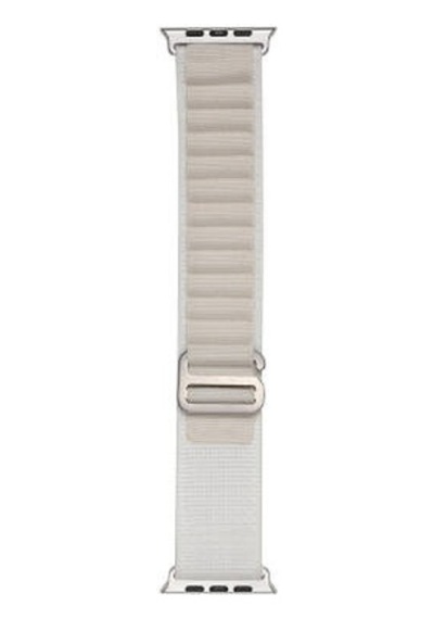 Apple Watch Ultra 49mm Uyumlu Band-74 Hasır Kordon - Starlight