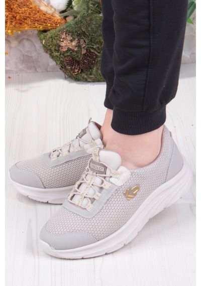 Fort King Luna Rahat Hafif Memory Foam Taban Sneaker Kadın Ayakkabı Bej