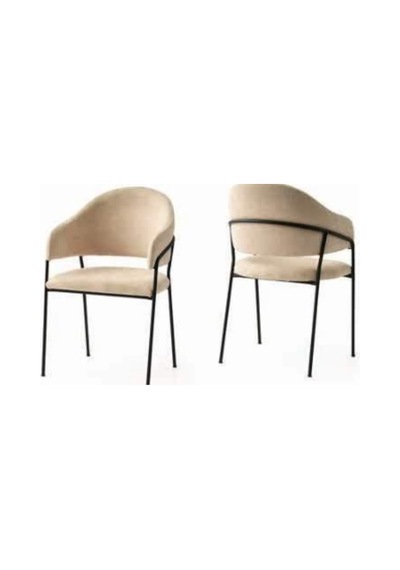 Evrim Sandalye Bukle Kumaş Modern Tasarım Mutfak Ve Salon Sandalyesi Şık Ve Dayanıklı Çok Renkli