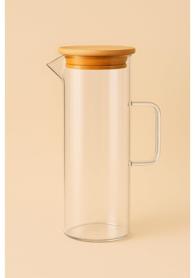 Arvale Lavino 3 Parça 400 Ml Borosilikat Yağlık - Bambu Altlık Ve 2 Adet Bambu Kapaklı Cam Yağdanlık Diğer