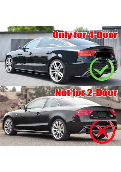 Audi A5 Bagaj Üstü Piano Black Spoiler 2009-2016