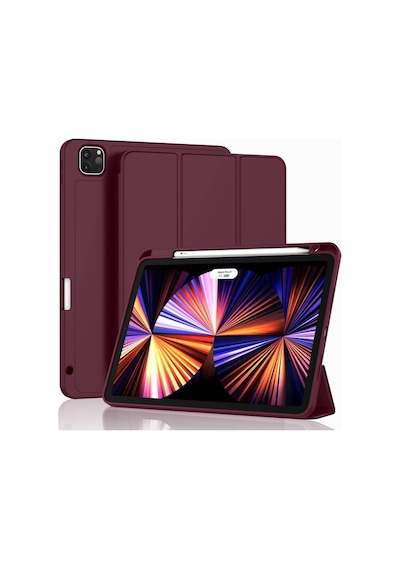 Apple Uyumlu iPad Pro 12.9 4. Nesil Ve 3. Nesil Kılıf Pen Charge Kalem Bölmeli 2018 - 2020
