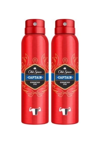 Old Spice Captain Deodorant Sprey 150 ML x 2