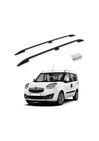 Turtle Opel Combo D 2012-2018 / Uzun Şasi Tavan Çıtası Crown Siyah