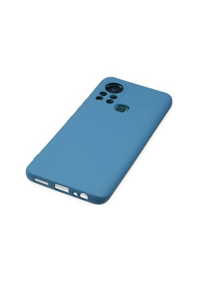 Newface İnfinix Hot 11s Kılıf Nano İçi Kadife Silikon Semeglbl - 81 - Mavi