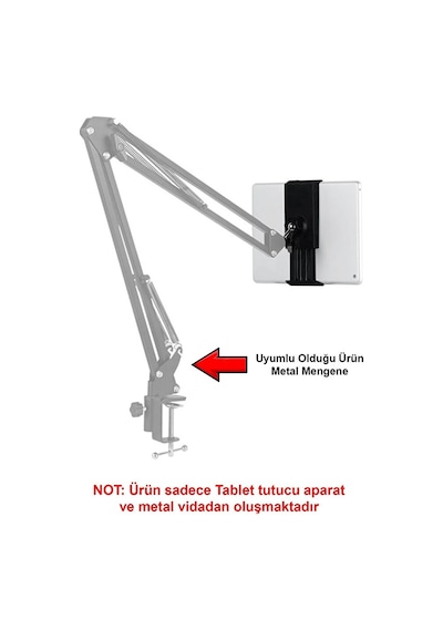 Telefon Ve Tablet Tutucu Yedek Aparat Metal Mengeneli Telefon Tab