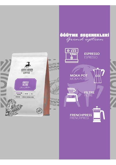 Addis Ababa Coffee Premium Barista Awasa Blend Kahve 4 x 250 G