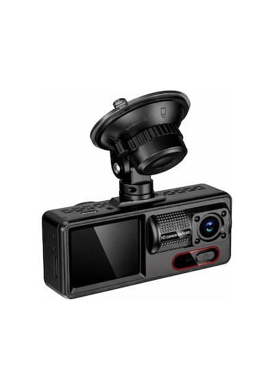 Araç Kamerası, Full Hd 1080p 30fps Dash Cam, 3 Kameralı, Gerçek Zamanlı Önizleme, Arka Kamera,
