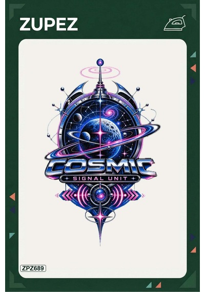 Zpz689 Cosmic Signal Unit Ütüyle Uygulanabilir Transfer Baskı - 911529581