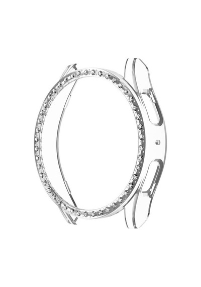 Samsung Galaxy Uyumlu Watch 8 40mm Tek Sıra Taşlı Kasa Koruyucu Ekran Koruyucusuz Teksıra
