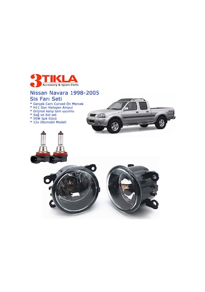 Nissan Navara 2000 Sis Farı Set Oem: 8200074008