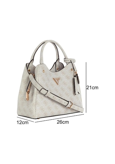 Guess Meridian Logolu Çıkarılabilir Askılı Çanta Hwsg6974050 Bayan Çanta Hwsg69 74050 Bnn Krem