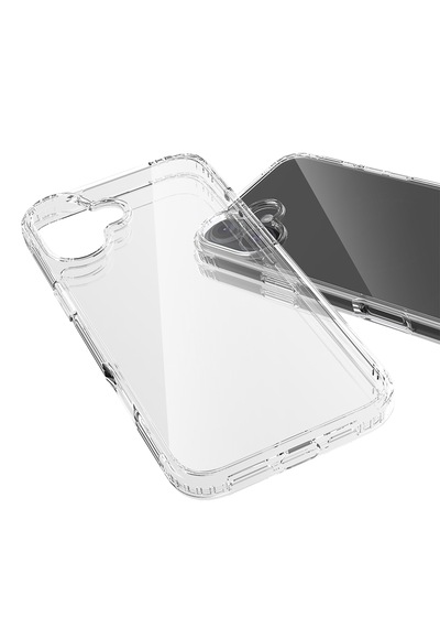 Apple Uyumlu iPhone Buff 16 Plus Air Hybrid Şeffaf Kılıf Crystal Clear