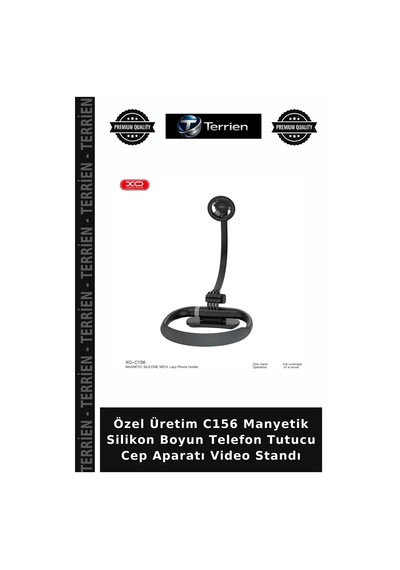 Özel Üretim C156 Manyetik Silikon Boyun Telefon Tutucu Cep Aparatı Video Standı