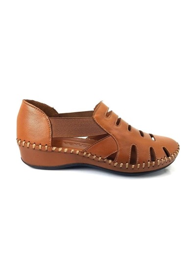 Venüs 18791395 Günlük Hakiki Deri Bayan Sandalet-taba Taba