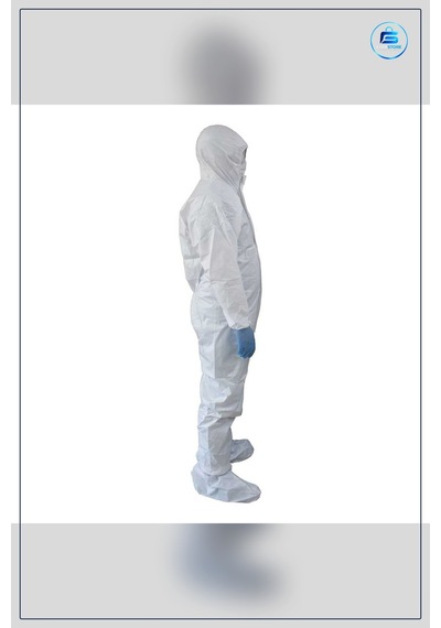 Koruyucu Tulum İş Güvenliği Elbisesi Non Woven Beyaz Xl Hafif Nef Çok Renkli