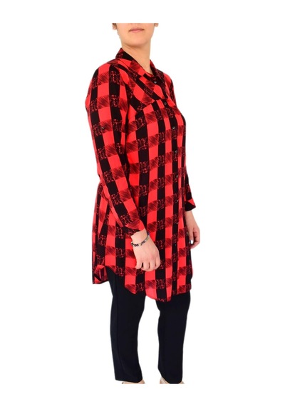Kadın Ekose Kareli Tunik Bgl-st02956 001