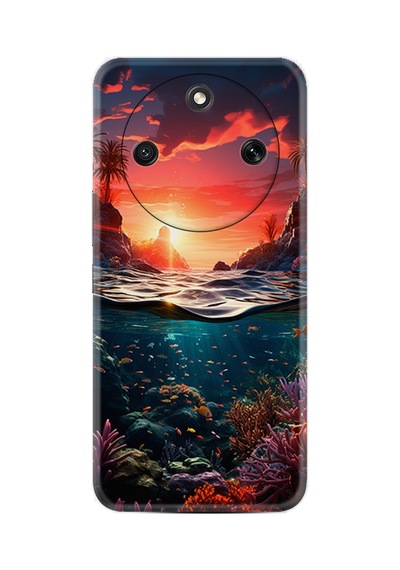 Honor Magic 8 Lite 5g Kılıf Boutique Baskılı Resimli Okyanus Pcode -067