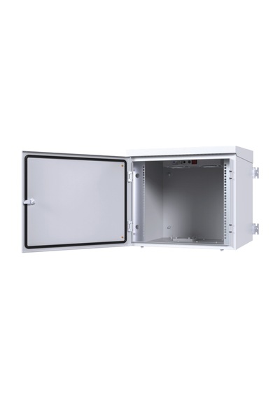 Ager 12u 600x600 Ag-ob12u6060b2-d-a-m1-12u6060 Montajlı Basıc Outdoor Duvar Tıpı Kabınet On Metal Kapak Ikı Adet Kelebek Kılıtlı D-b2 7035 Dıs Ortam