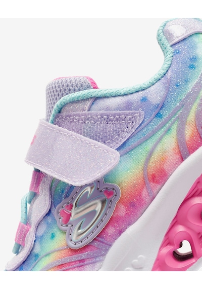 Skechers Flutter Heart Lights - Groovy Swirl Küçük Kız Çocuk Lavanta Işıklı Spor Ayakkabı 303253n Lvaq Lavanta
