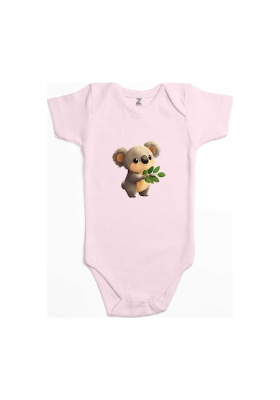 Zepplin Giyim Şirin Koala Siyah Bebek Body Zıbın