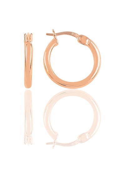 Gümüş Rose 16 Mm Şarnel Halka Küpe