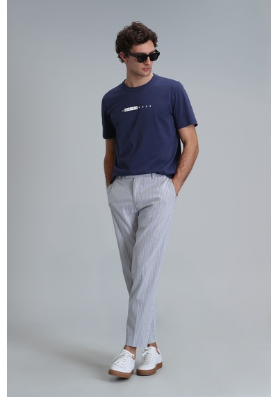 Lufian Frank Smart Erkek Chino Pantolon Slim Fit Saks Saks 111190316100240 Saks