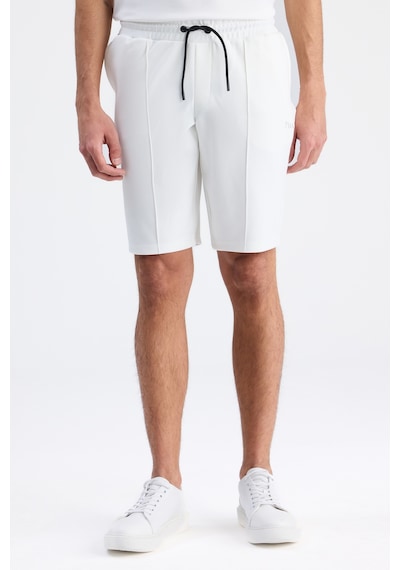 Twn Slim Fit Ekru Düz Örme Şort 6ec136172453m E01