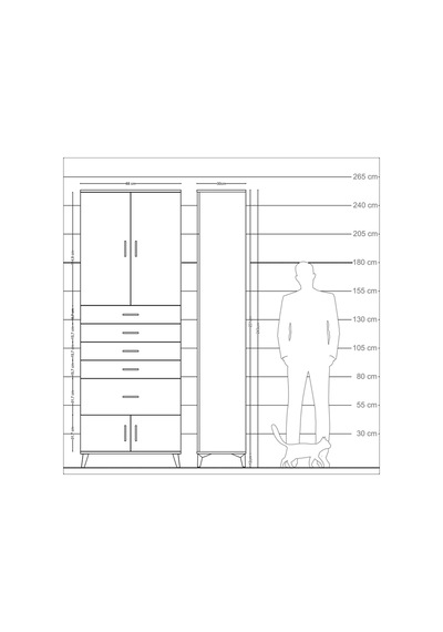Arges Dolap 2 Raflı 5 Çekmeceli 4 Kapaklı 88x30x243 Aytaşı-ay... Aytaşı Arges Dolap 2 Raflı 5 Çekmeceli 4 Kapaklı 88x30x243 Aytaşı-ay... Aytaşı