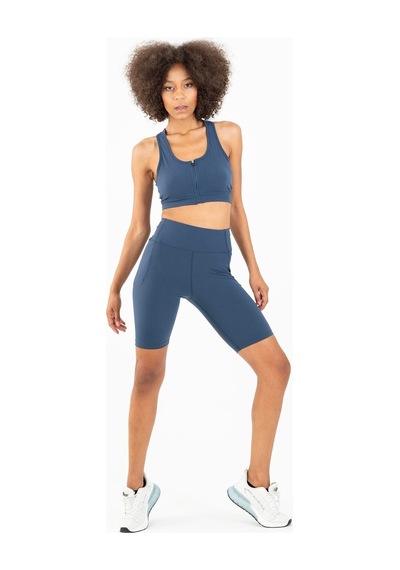 Maraton Active Slimfit Kadın Şort Fitness Navy Şort 22267-navy