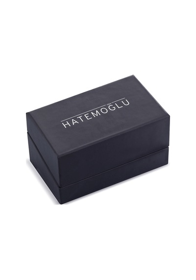 Hatemoğlu Siyah Desenli Yuvarlak Kol Düğmesi 110110etc001 301