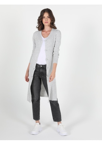 Colin's  Slim Fit  Kadın Gri Hırka CL1050577_Q1.V1_LGM