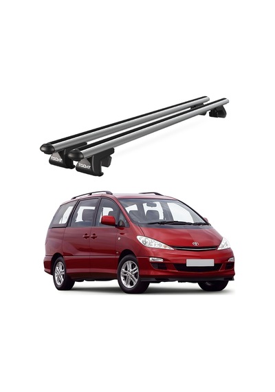 Venüs Toyota Estima 2000-2006 Uyumlu Gri Ara Atkı Port Bagaj Tavan Barı