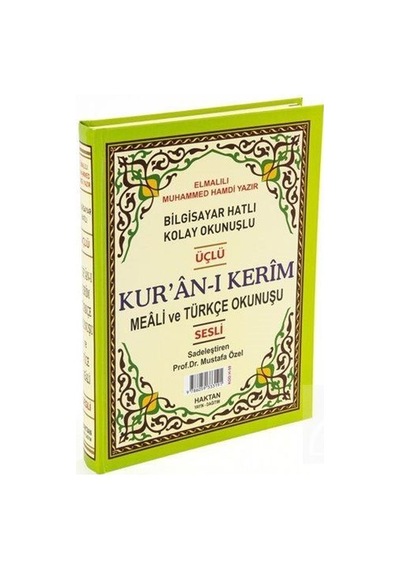 Kur'An-I Kerim Ve Türkçe Okunuşlu Üçlü Meal (Orta Boy) Kod: H-... N11.1507