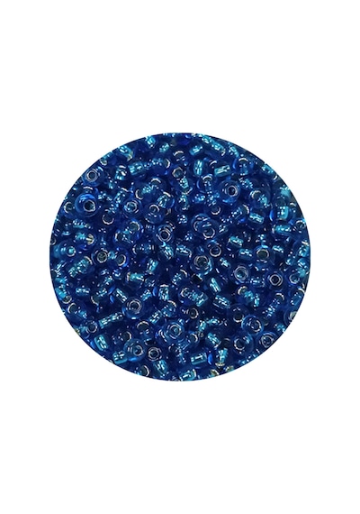 Dökme Cam Kum Boncuk 11/0 2 Mm - 20 Gram - Şeffaf Mavi - Bnc007