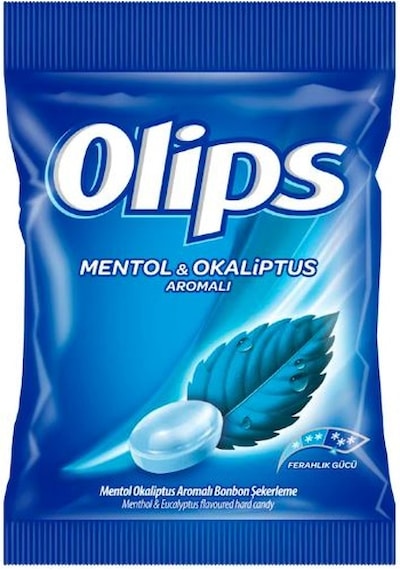 Olips Poşet Mentol & Okaliptus Aromalı Bonbon Şekerleme 16 x 76 G