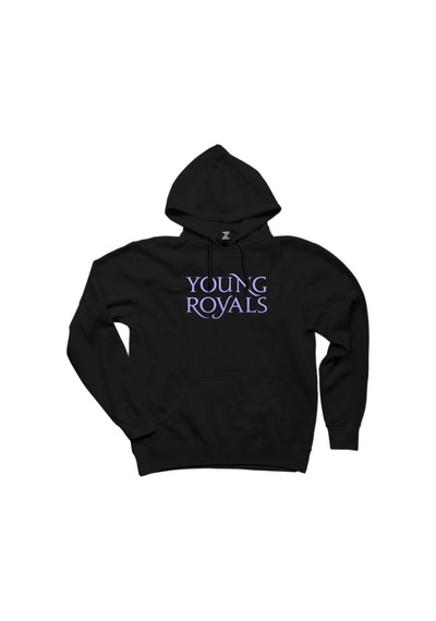 Young Royals Siyah Kapşonlu Sweat Siyah
